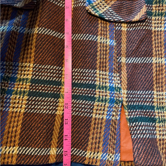 Cider NWT Plaid Brown Cropped Jacket & Skirt Set Xs Top, Size L Skirt - Picture 8 of 8